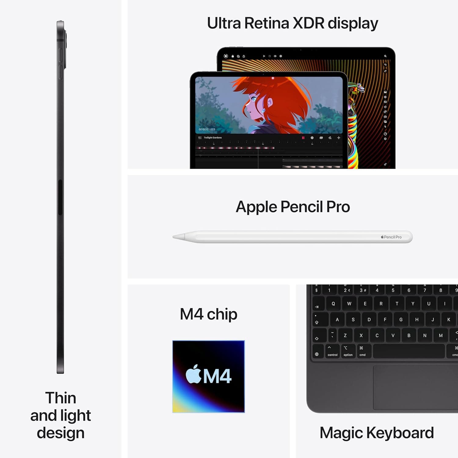 Buy Apple,Apple iPad Pro 13-inch (M4): Ultra Retina XDR display, 256GB, Landscape 12MP Front Camera/12MP Back Camera, Wi-Fi 6E + 5G Cellular with eSIM, All-Day Battery Life, Standard glass - Space Black - Gadcet UK | UK | London | Scotland | Wales| Near Me | Cheap | Pay In 3 | Tablet Computers